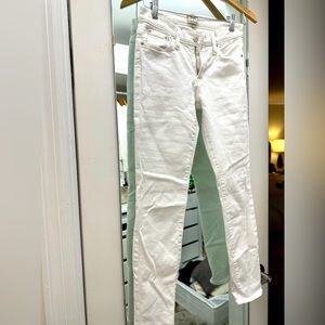 Jcrew, white 8’’ toothpick jeans in Size 25